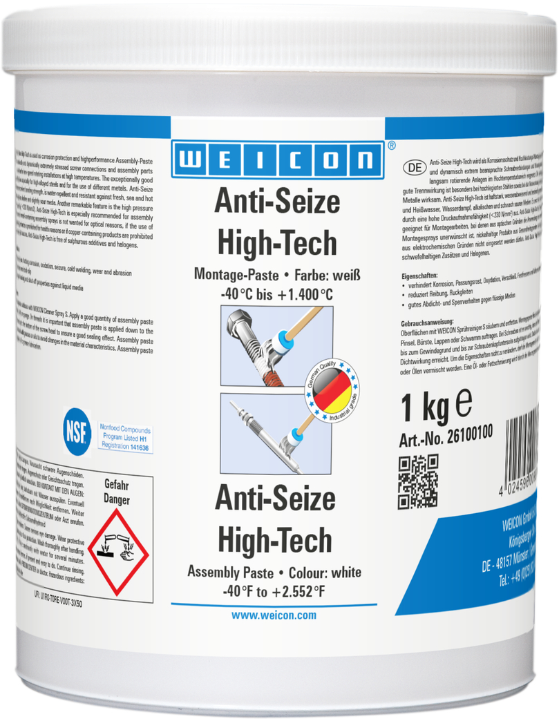 AntiSeize HighTech Montagepaste 1 kg WEICON